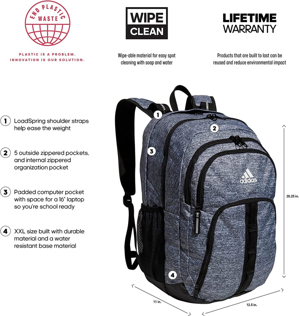 Adidas Prime 6 Backpack Functional Design