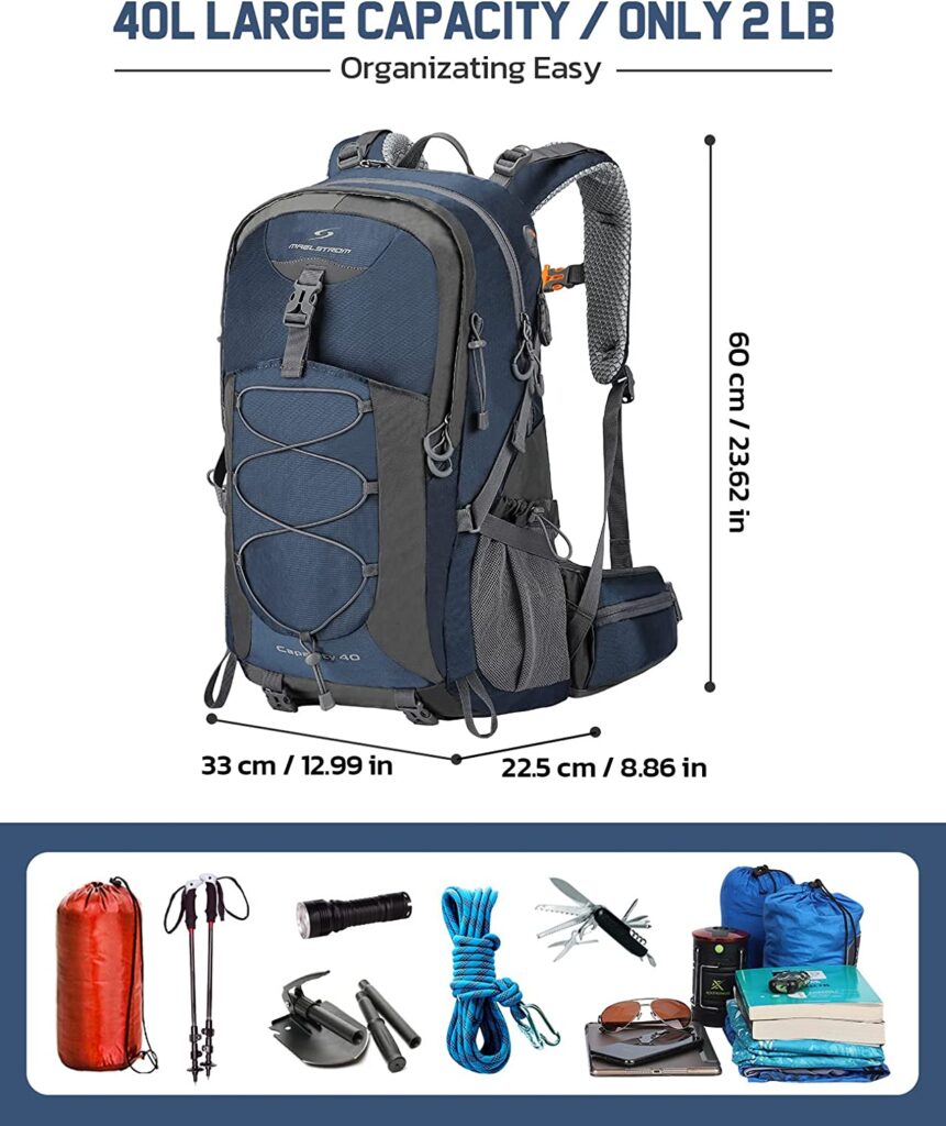 maelstrom hiking backpack dimensions